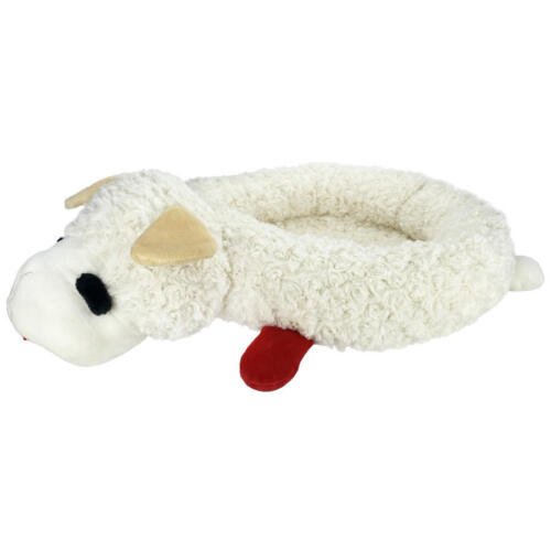 Lamb Chop Dog Bed – 27” Cuddly Round Pet Bed
