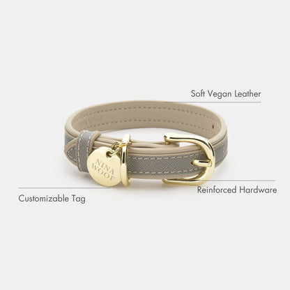 Nina Woof London Dog Collar – Vegan Leather