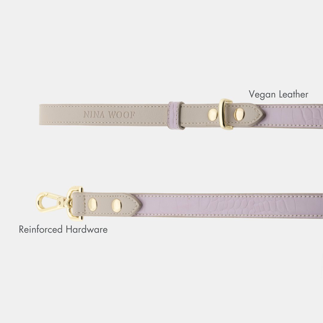 Nina Woof Milan Dog Leash – Vegan Leather, 4ft