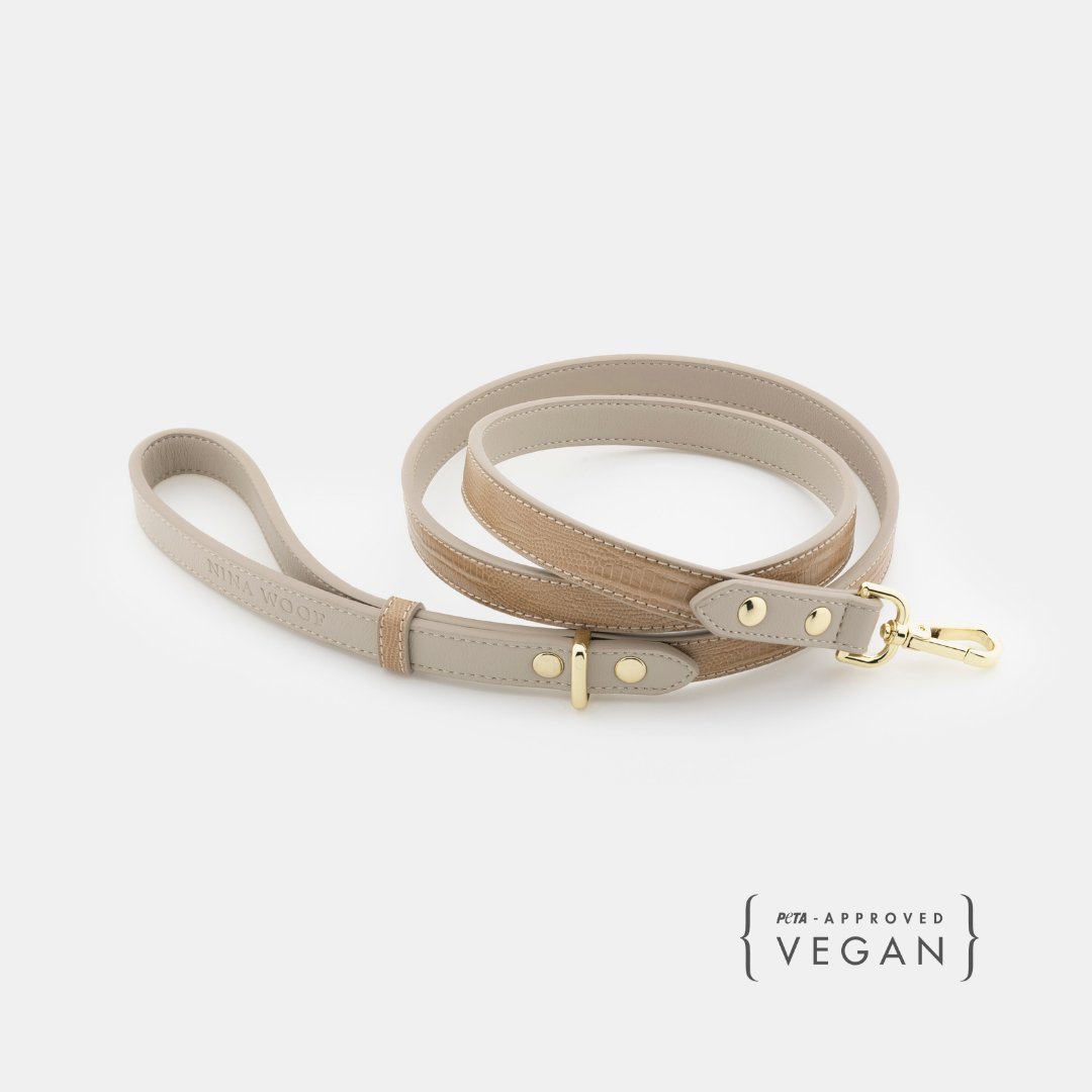 Nina Woof Milan Dog Leash – Vegan Leather, 4ft