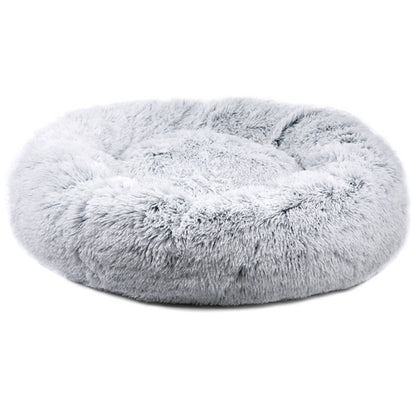 Mr. Peanut’s 28” OrthoPlush Pet Bed – Snowflake White Two-Tone Orthopedic Dog &amp; Cat Bed