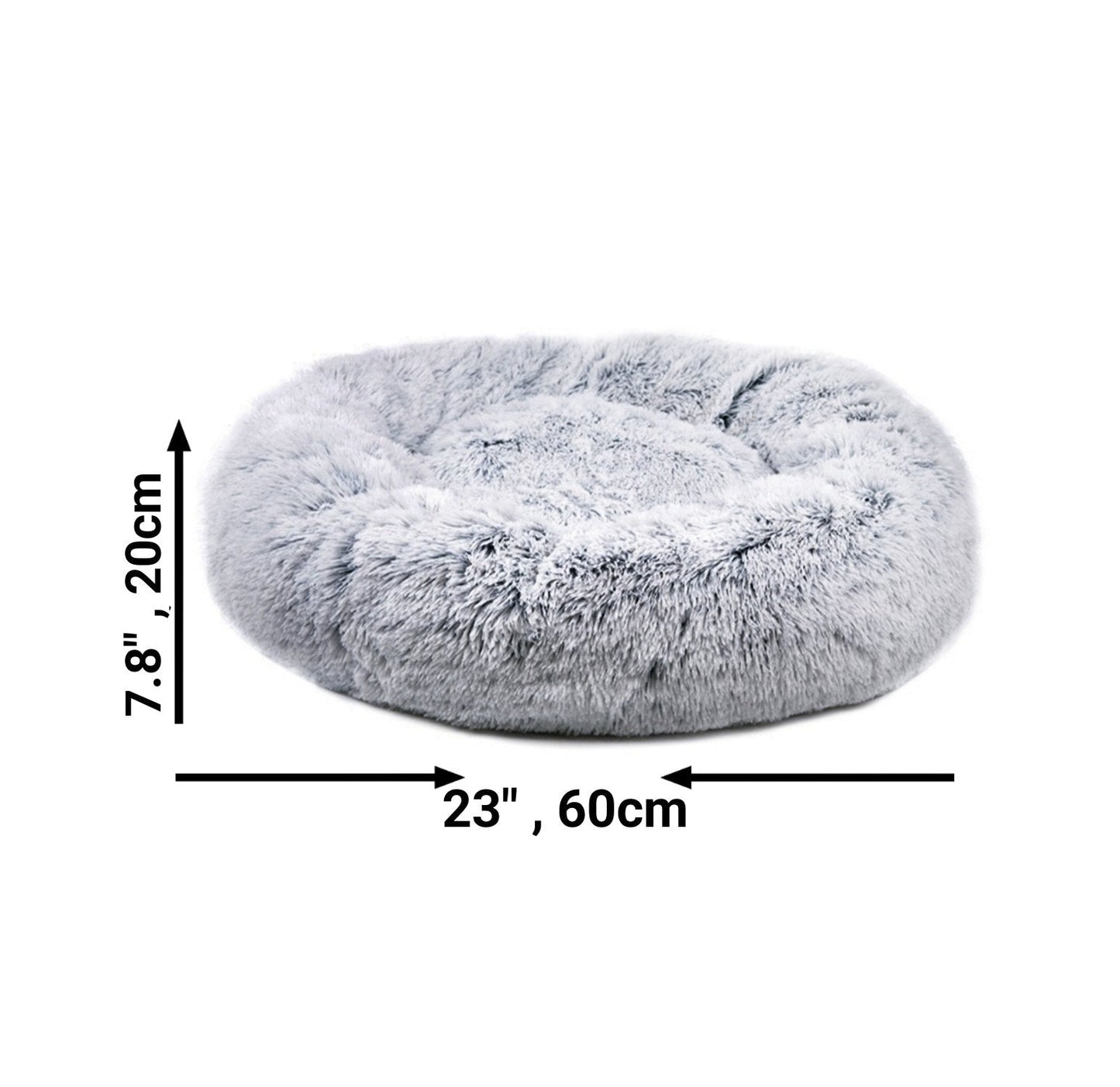 Mr. Peanut’s 28” OrthoPlush Pet Bed – Snowflake White Two-Tone Orthopedic Dog &amp; Cat Bed