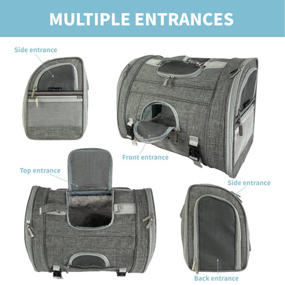 Mr. Peanut’s Monterey Horizontal Backpack Pet Carrier – FAA Airline-Friendly Travel Carrier
