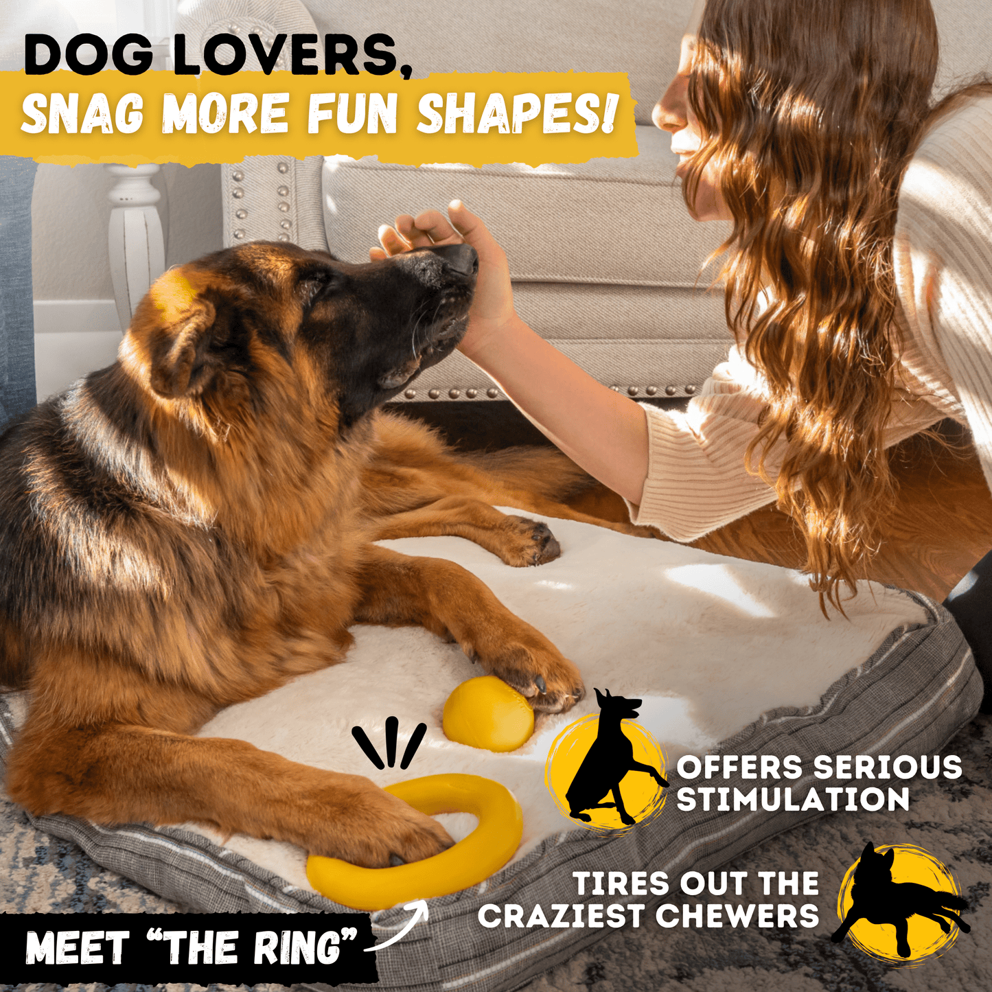 Brute Ball Dog Toy – Heavy-Duty Rubber Ball for Aggressive Chewers