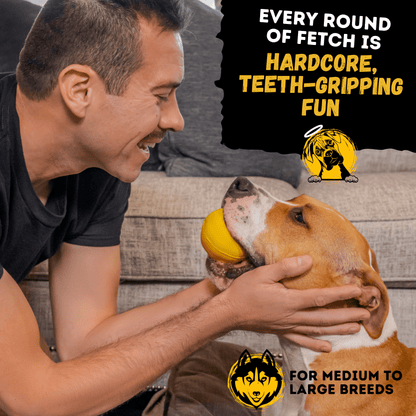 Brute Ball Dog Toy – Heavy-Duty Rubber Ball for Aggressive Chewers
