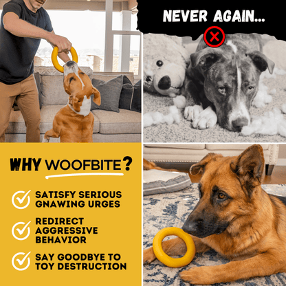 Clutch Ring Dog Toy – Heavy-Duty Rubber Ring for Aggressive Chewers