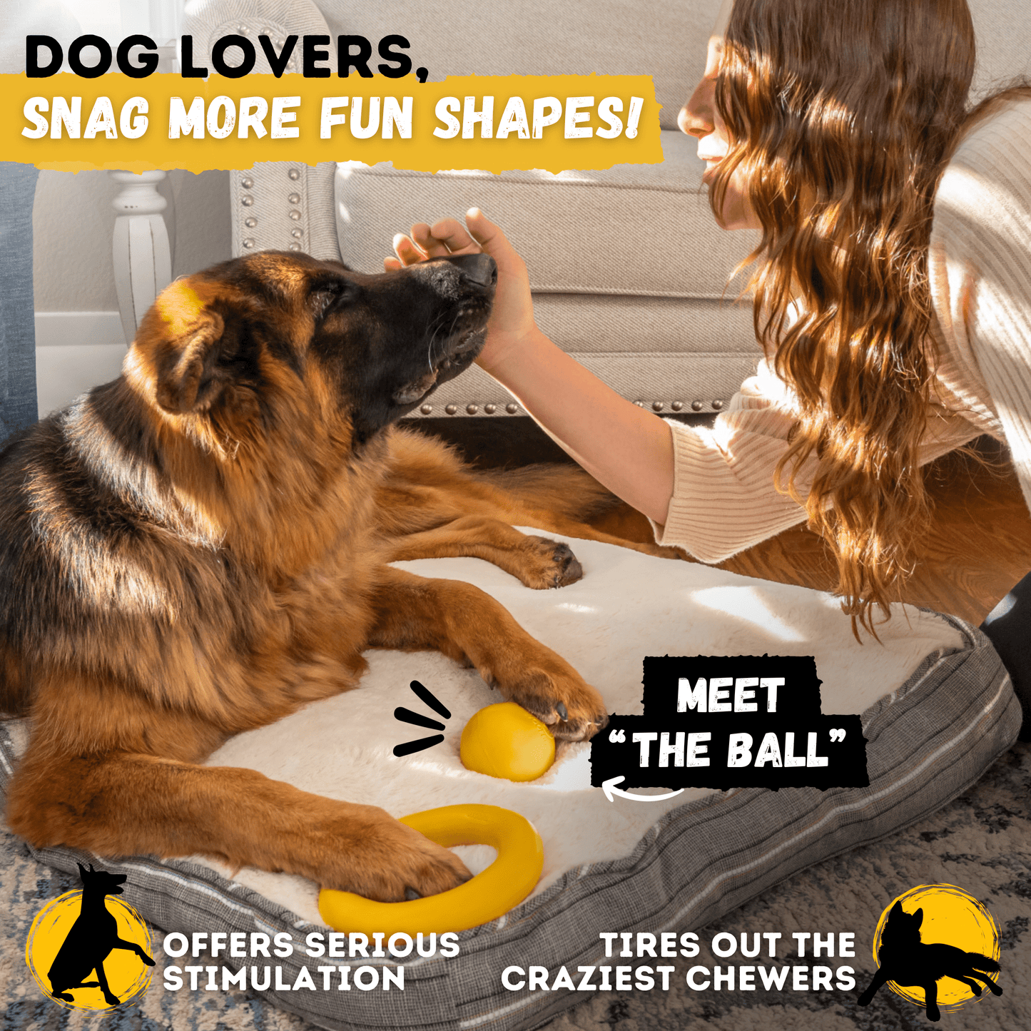 Clutch Ring Dog Toy – Heavy-Duty Rubber Ring for Aggressive Chewers
