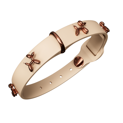 SandDog Ballon Beige Dog Collar