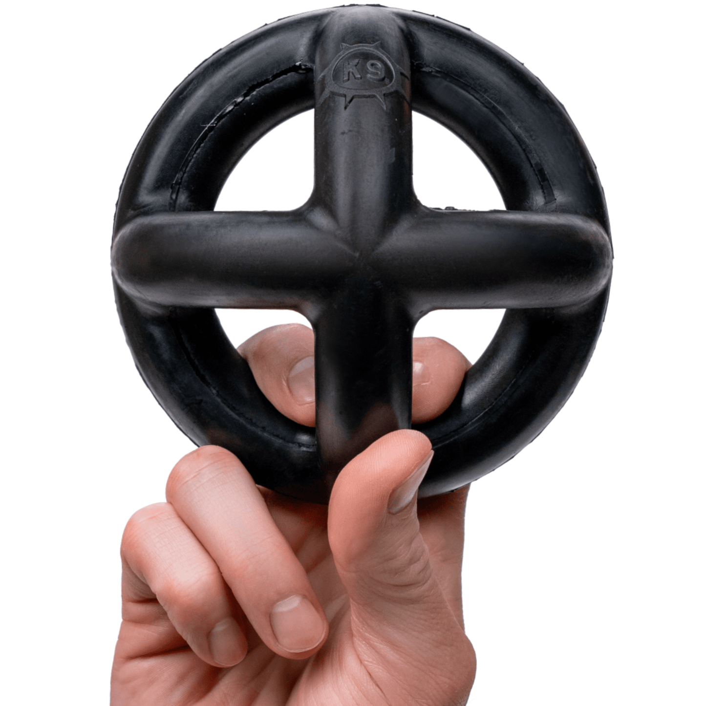 Ring Ball Dog Toy – Tough Rubber Ball for Aggressive Chewers