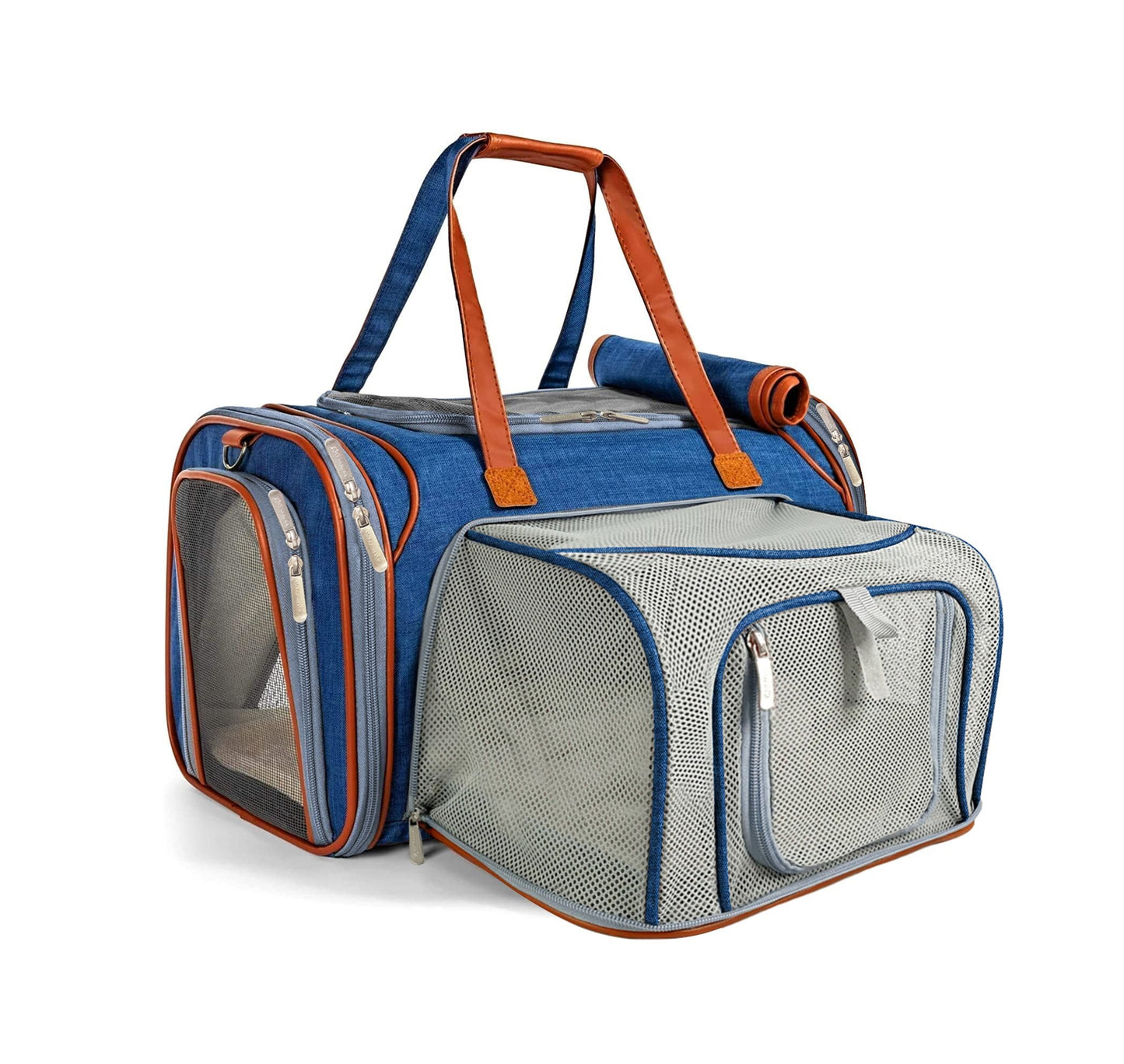 Mr. Peanut’s Gold Series Mini Expandable Pet Carrier – FAA Airline-Friendly Travel Carrier