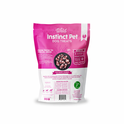 Wild Instinct Freeze-Dried Turkey Heart Dog Treats - 2.1 oz